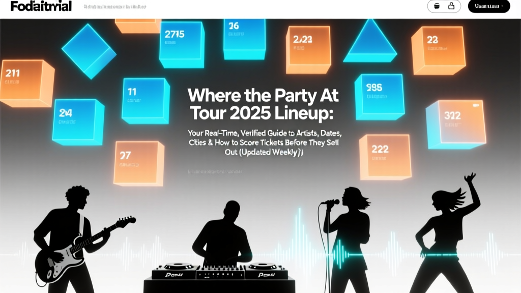 Where the Party At Tour 2025 Lineup: Your Real-Time, Verified Guide to Artists, Dates, Cities & How to Score Tickets Before They Sell Out (Updated Weekly)