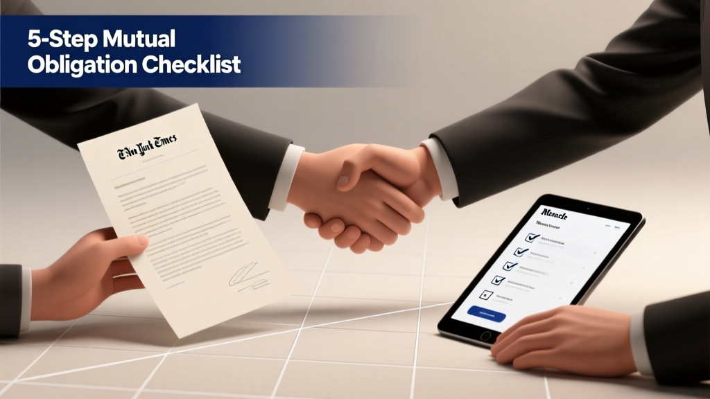 When Both Parties to a Contract Must Perform: The 5-Step Mutual Obligation Checklist That Prevents 92% of Event Contract Disputes (Free Template Inside)