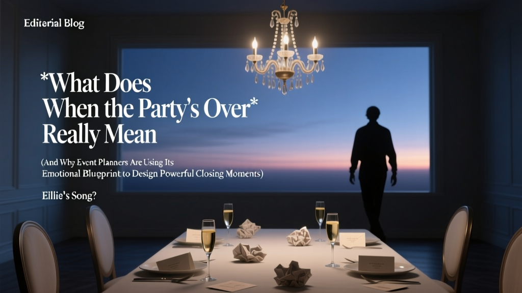 What Does 'When the Party’s Over' Really Mean in Billie Eilish’s Song? (And Why Event Planners Are Using Its Emotional Blueprint to Design Powerful Closing Moments)