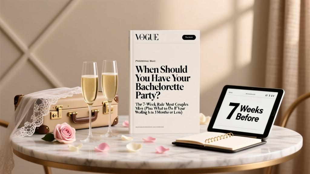 When Should You Have Your Bachelorette Party? The 7-Week Rule Most Couples Miss (Plus What to Do If Your Wedding Is in 3 Months or Less)