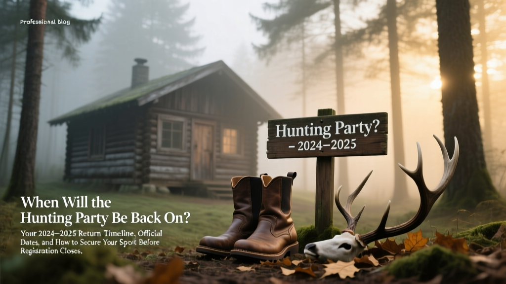 When Will the Hunting Party Be Back On? Your 2024–2025 Return Timeline, Official Dates, and How to Secure Your Spot Before Registration Closes