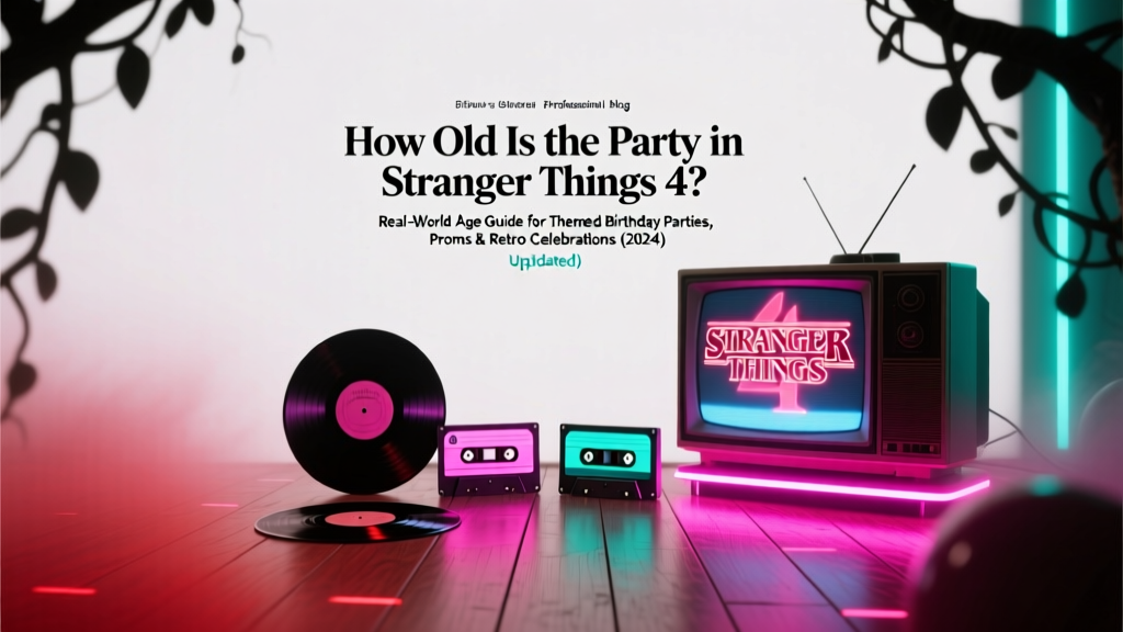 How Old Is the Party in Stranger Things 4? The Real-World Age Guide for Themed Birthday Parties, Proms & Retro Celebrations (2024 Updated)