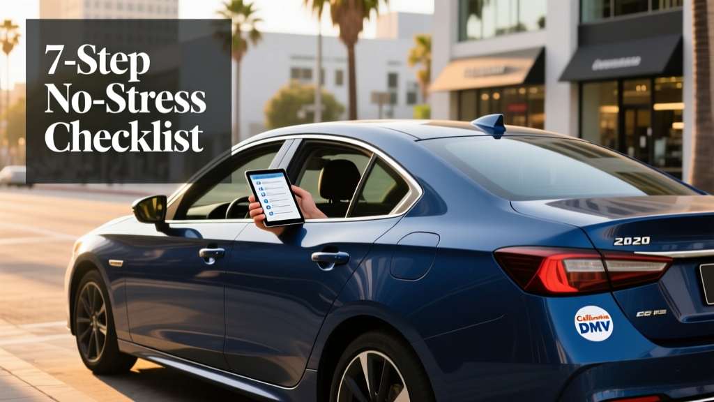 How to Buy a Used Car in California Private Party: The 7-Step No-Stress Checklist That Avoids DMV Nightmares, Title Scams, and Lemon Traps — Even If You’ve Never Done It Before