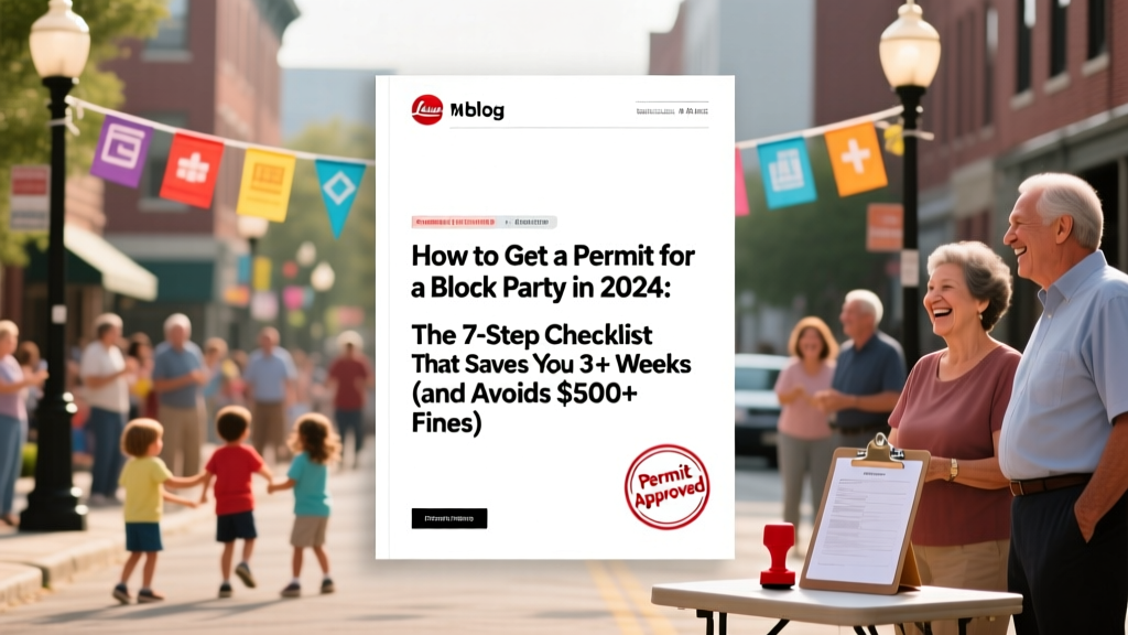 How to Get a Permit for a Block Party in 2024: The 7-Step Checklist That Saves You 3+ Weeks (and Avoids $500+ Fines)