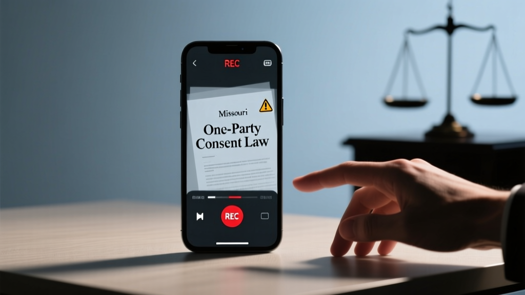 Is Missouri one party consent? Yes — but here’s exactly when that rule fails, what recordings are illegal anyway, and how to avoid felony charges even if you’re the only person hitting ‘record’