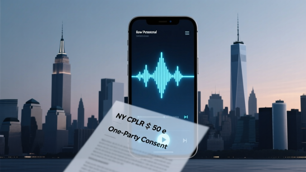 Is NY a one party recording state? The truth about recording conversations legally in New York — what every event planner, journalist, and small business owner must know before hitting 'record'.