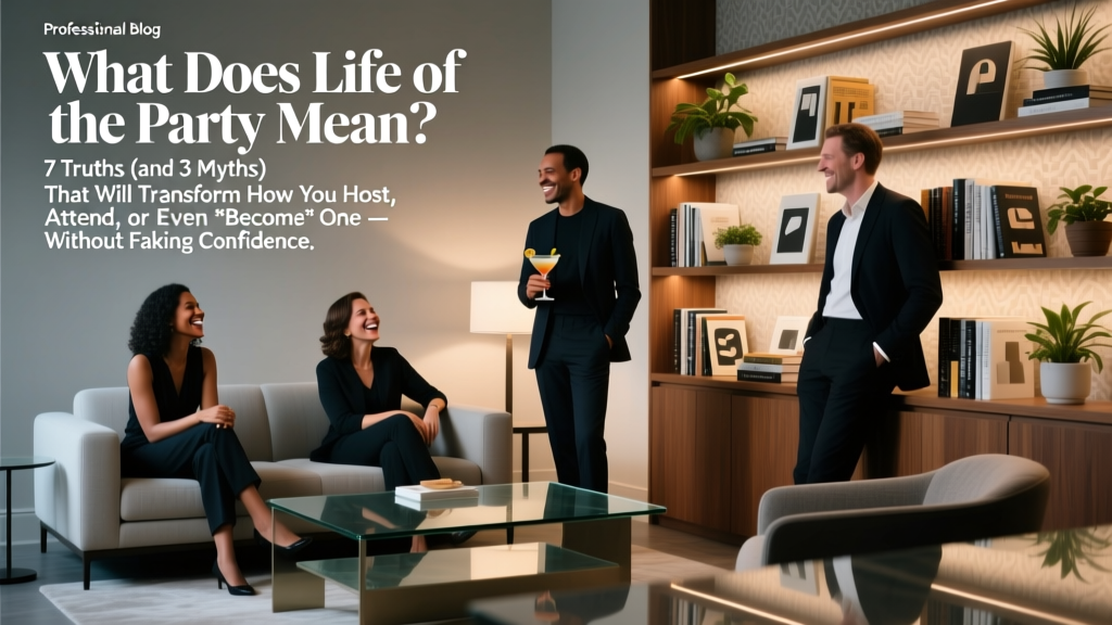 What Does Life of the Party Mean? 7 Truths (and 3 Myths) That Will Transform How You Host, Attend, or Even *Become* One — Without Faking Confidence