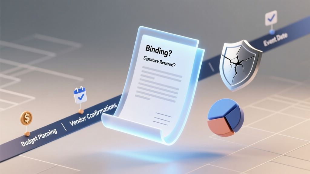 Is a contract binding if not signed by all parties? The truth about unsigned agreements—and how to protect your event budget, timeline, and peace of mind without waiting for every pen stroke.