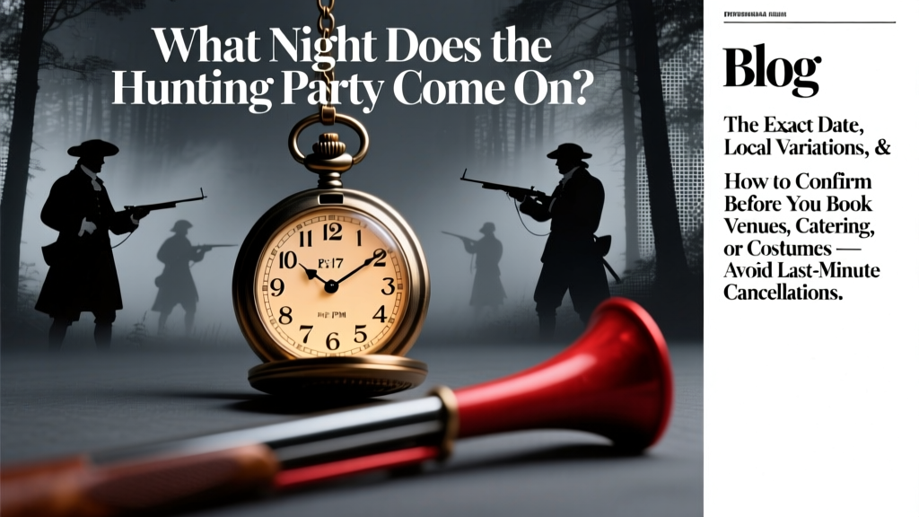 What Night Does the Hunting Party Come On? The Exact Date, Local Variations, & How to Confirm Before You Book Venues, Catering, or Costumes — Avoid Last-Minute Cancellations
