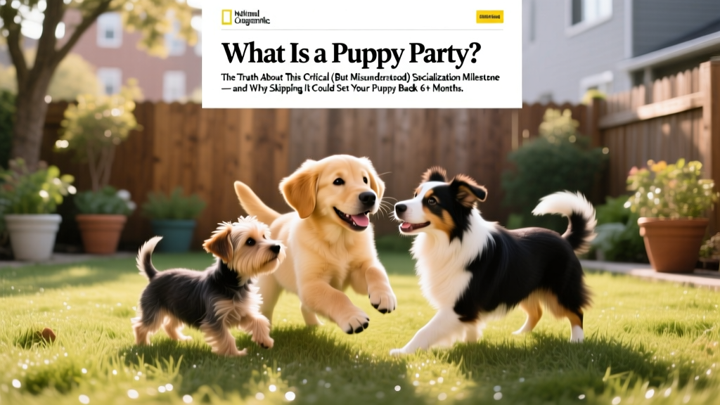 What Is a Puppy Party? The Truth About This Critical (But Misunderstood) Socialization Milestone — and Why Skipping It Could Set Your Puppy Back 6+ Months