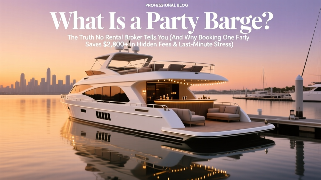 What Is a Party Barge? The Truth No Rental Broker Tells You (And Why Booking One Early Saves $2,800+ in Hidden Fees & Last-Minute Stress)