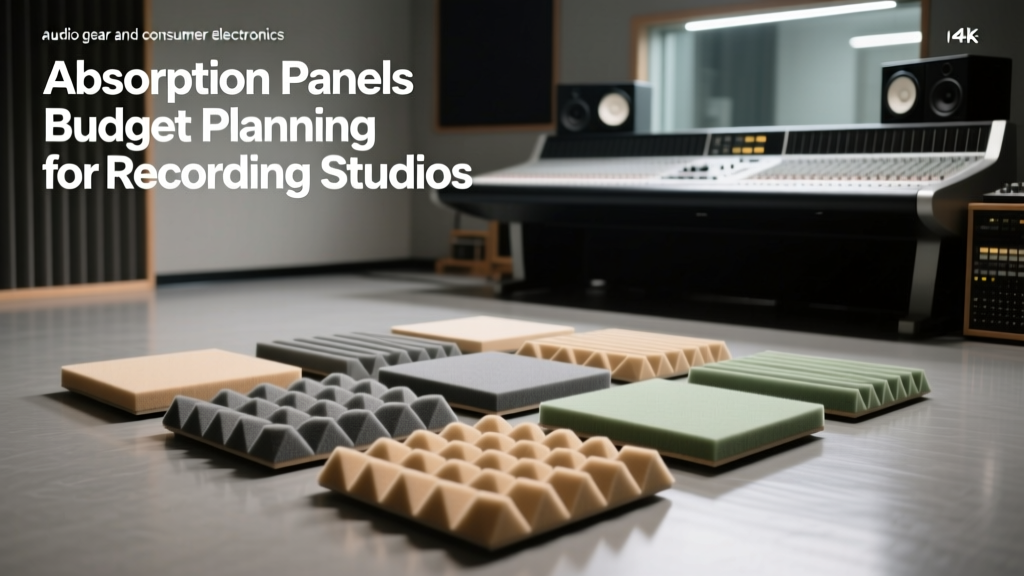 Absorption Panels Budget Planning for Recording Studios