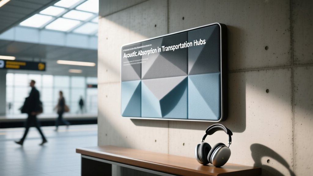Acoustic Absorption in Transportation Hubs