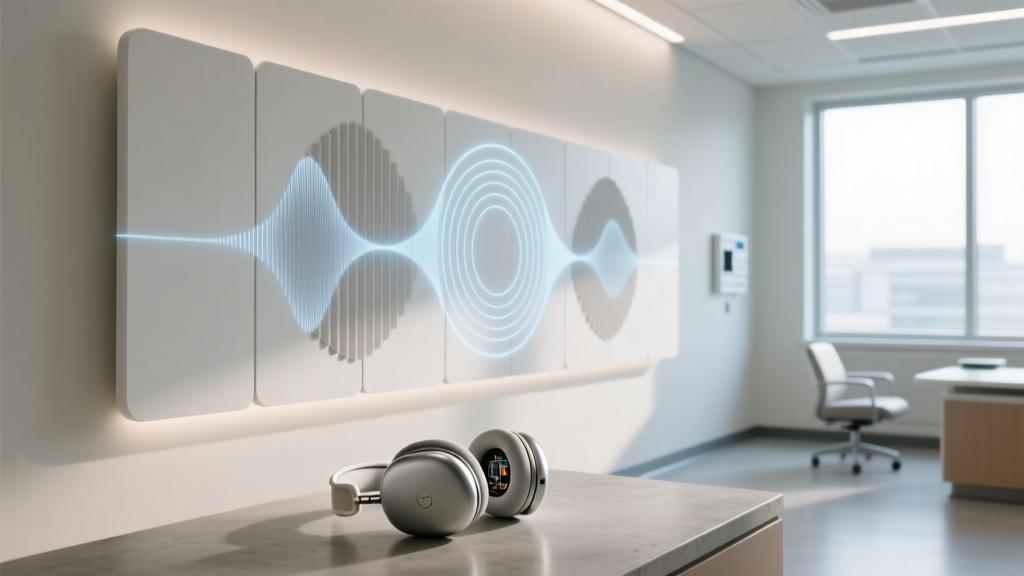Acoustic Standing Waves in Healthcare Facilities