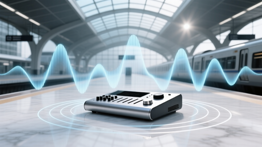 Acoustic Comb Filtering in Transportation Hubs