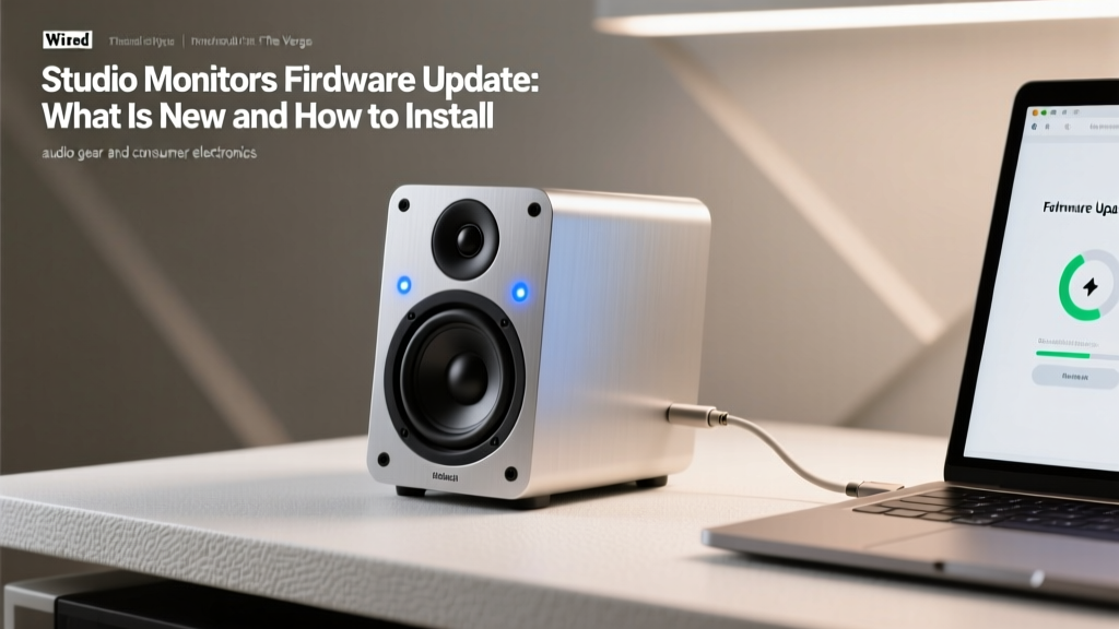Studio Monitors Firmware Update: What Is New and How to Install
