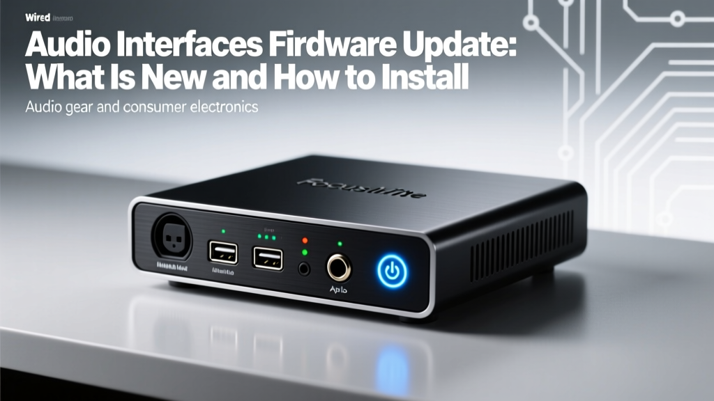 Audio Interfaces Firmware Update: What Is New and How to Install
