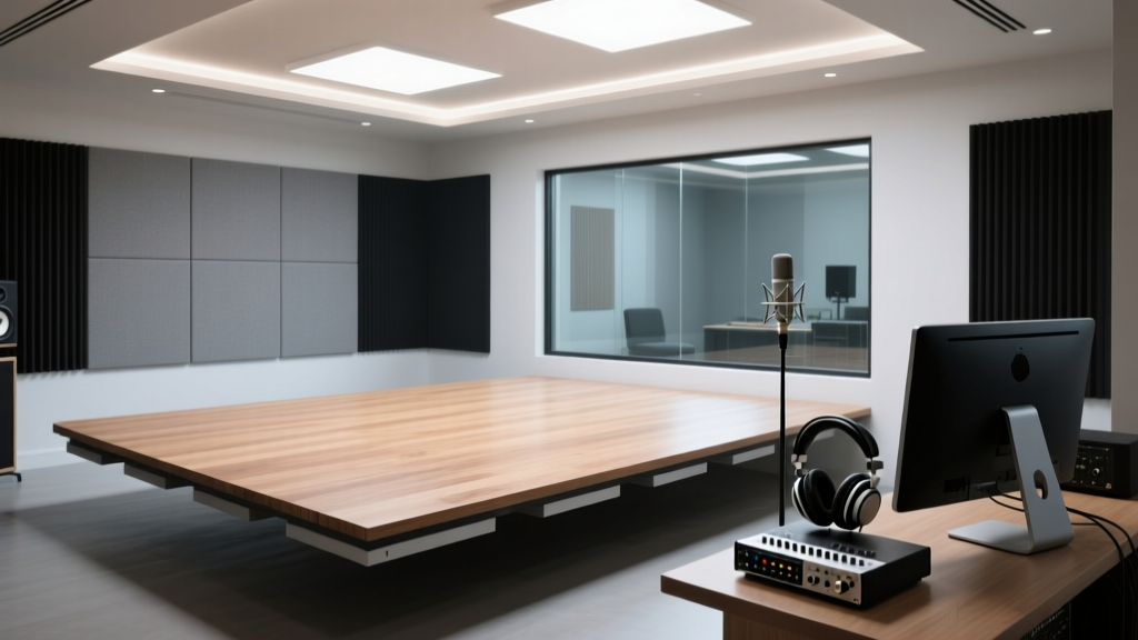 Floating Floor Construction for Practice Rooms