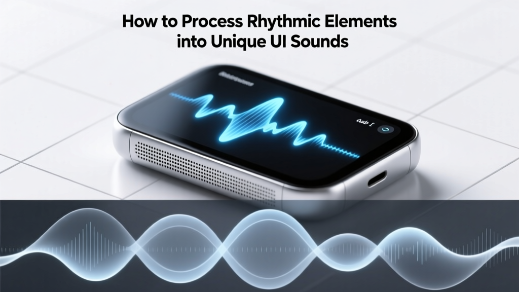 How to Process Rhythmic Elements into Unique UI Sounds