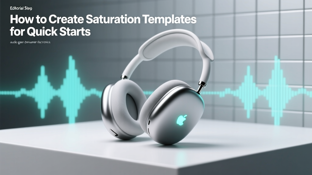 How to Create Saturation Templates for Quick Starts