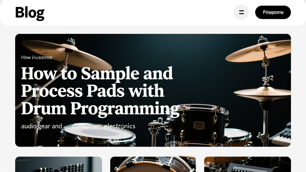 How to Sample and Process Pads with Drum Programming