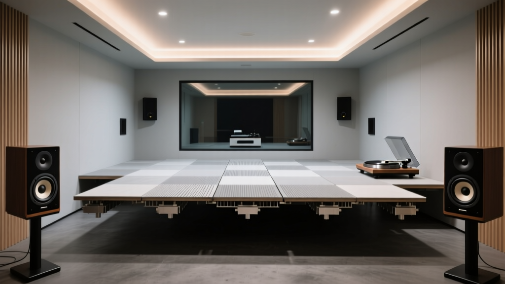 Floating Floor Construction for Listening Rooms