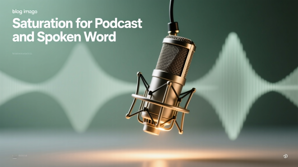 Saturation for Podcast and Spoken Word