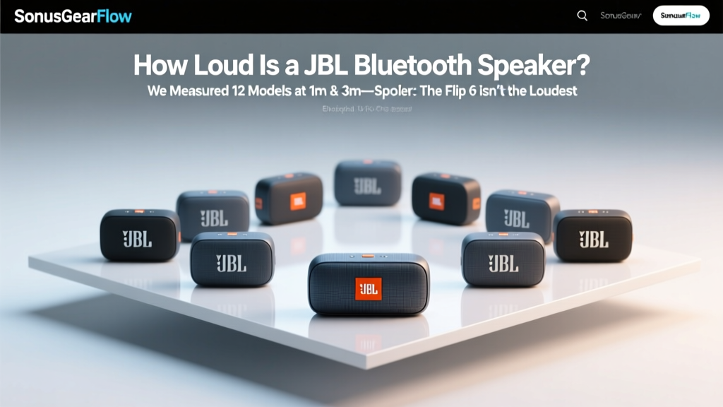 How Loud Is a JBL Bluetooth Speaker? We Measured 12 Models at 1m & 3m—Spoiler: The Flip 6 Isn’t the Loudest (and That Matters More Than You Think)