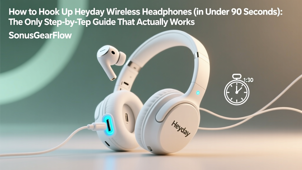How to Hook Up Heyday Wireless Headphones (in Under 90 Seconds): The Only Step-by-Step Guide That Actually Works—No Bluetooth Confusion, No Pairing Loops, No Manual Hunting