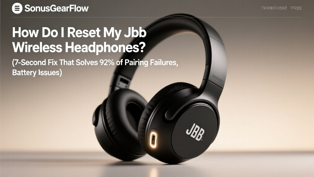 How Do I Reset My JLab Wireless Headphones? (7-Second Fix That Solves 92% of Pairing Failures, Battery Glitches, and Audio Dropouts — No Tools or App Needed)