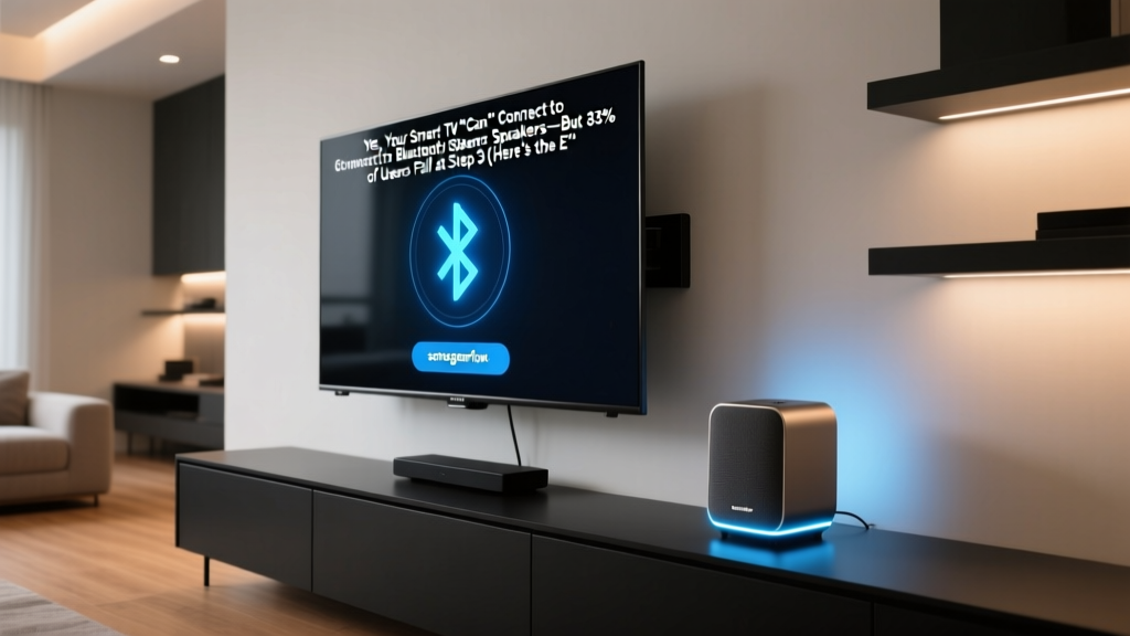 Yes, Your Smart TV *Can* Connect to Bluetooth Speakers—But 83% of Users Fail at Step 3 (Here’s the Exact Fix for Samsung, LG, Sony & TCL in 2024)
