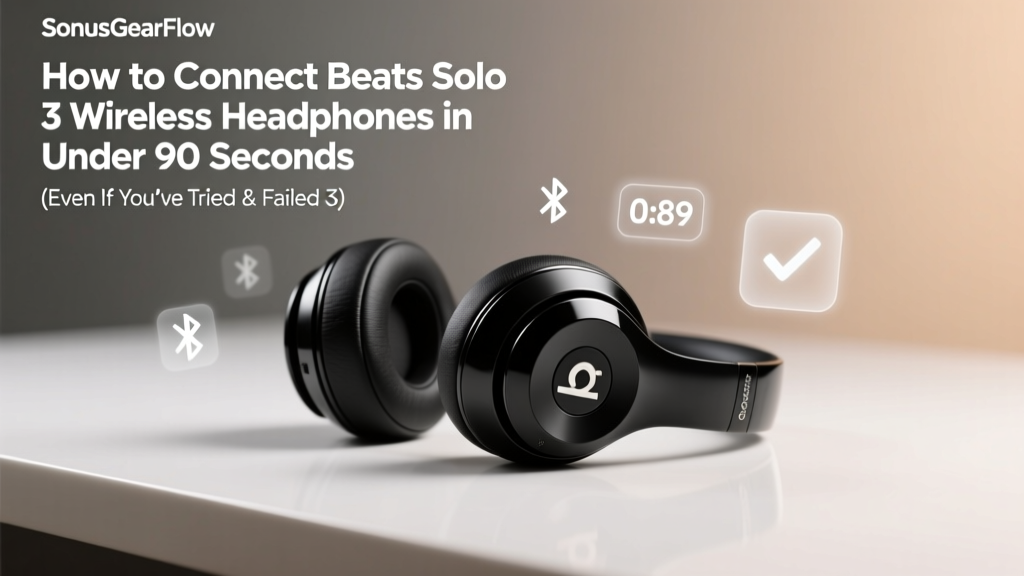 How to Connect Beats Solo 3 Wireless Headphones in Under 90 Seconds (Even If You’ve Tried & Failed 3 Times — Here’s the Real Fix for iOS, Android, and Windows)