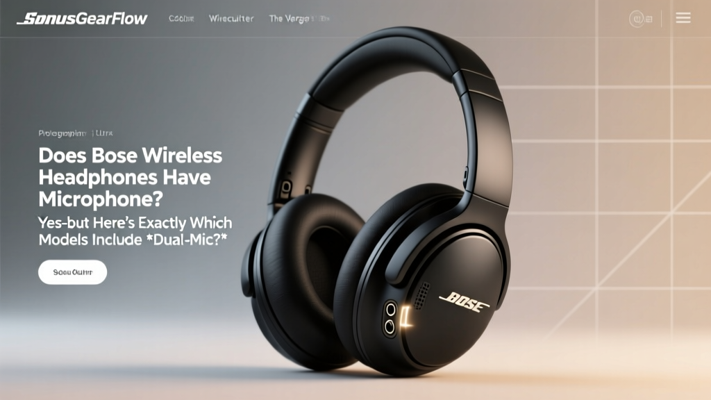 Does Bose wireless headphones have microphone? Yes—but here’s exactly which models include *dual-mic call clarity*, which ones struggle in wind or noise, and how to test yours in under 60 seconds (no app needed).