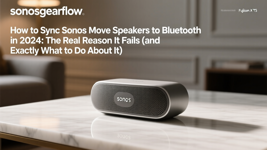 How to Sync Sonos Move Speakers to Bluetooth in 2024: The Real Reason It Fails (and Exactly What to Do Instead — No App Glitches, No Reset Loops, Just One Working Pair)
