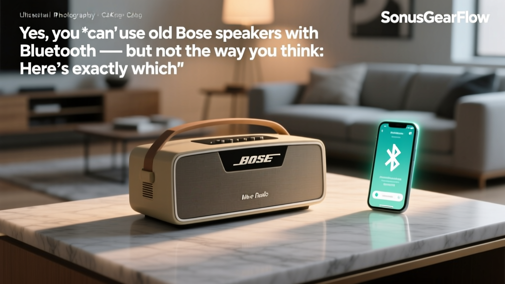 Yes, you *can* use old Bose speakers with Bluetooth — but not the way you think: Here’s exactly which adapters work (and which brick your speakers), plus real-world latency tests, power matching tips, and how to avoid damaging your 20-year-old Wave Radio’s amp stage.