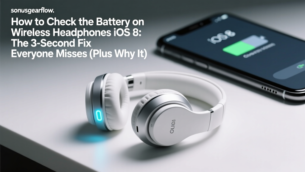 How to Check the Battery on Wireless Headphones iOS 8: The 3-Second Fix Everyone Misses (Plus Why It Fails & How to Fix It Permanently)