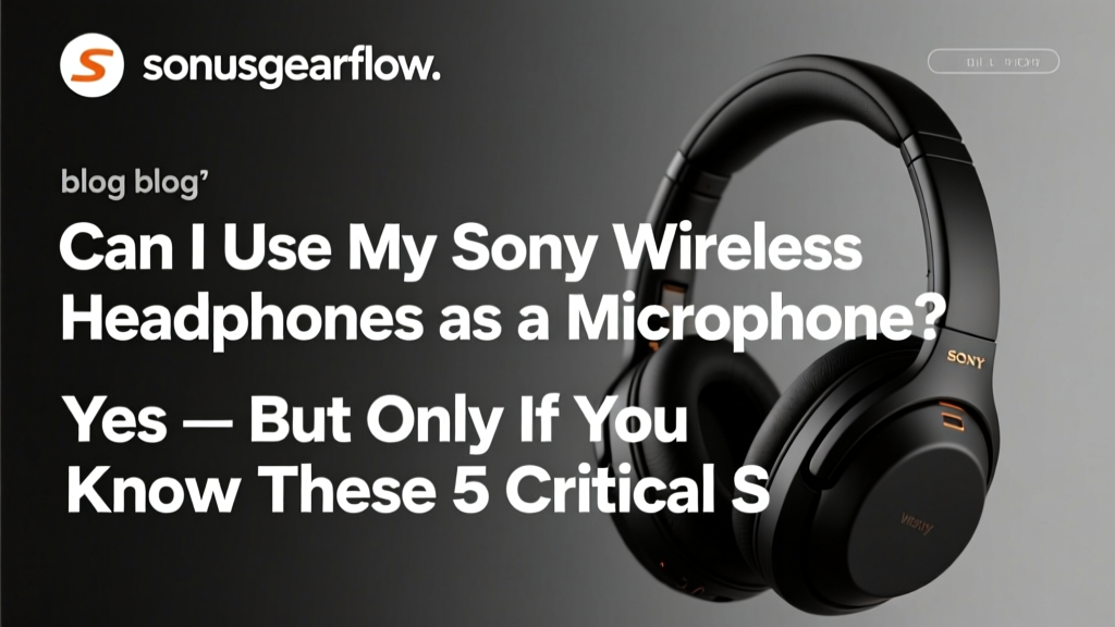 Can I Use My Sony Wireless Headphones as a Microphone? Yes — But Only If You Know These 5 Critical Settings, OS-Specific Fixes, and Which Models Actually Support Dual-Mode Audio (Spoiler: WH-1000XM5 Works, WF-1000XM4 Doesn’t)