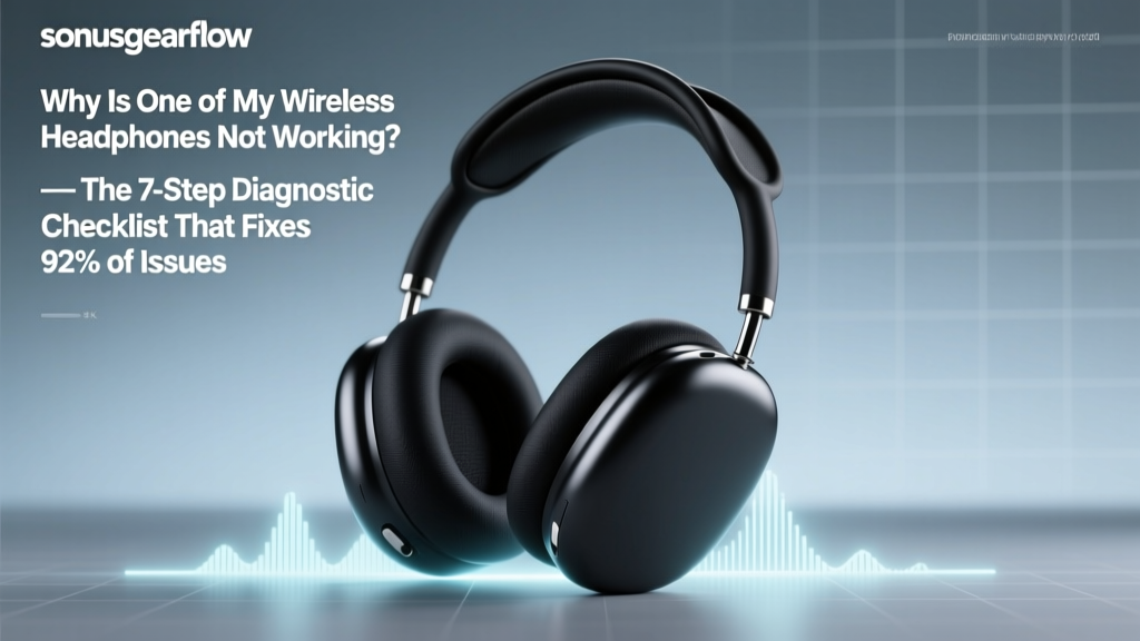 Why Is One of My Wireless Headphones Not Working? — The 7-Step Diagnostic Checklist That Fixes 92% of Asymmetric Bluetooth Failures (No Tech Skills Required)