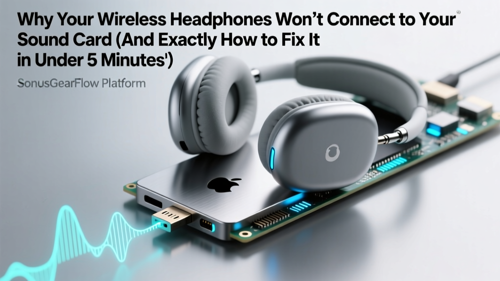 Why Your Wireless Headphones Won’t Connect to Your Sound Card (And Exactly How to Fix It in Under 5 Minutes — No Drivers Needed)