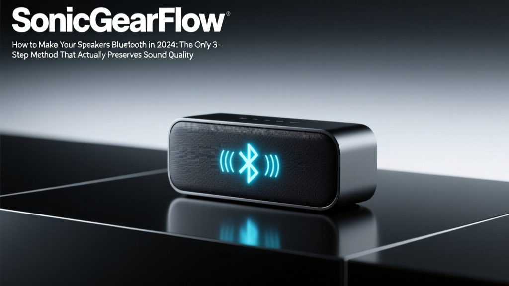 How to Make Your Speakers Bluetooth in 2024: The Only 3-Step Method That Actually Preserves Sound Quality (No Soldering, No $300 Gadgets)