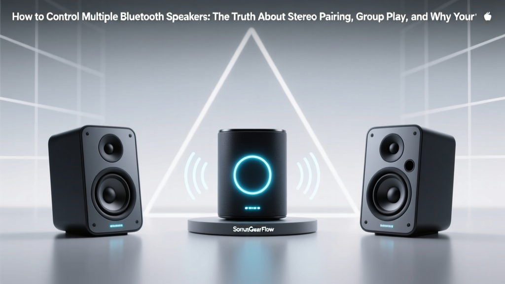 How to Control Multiple Bluetooth Speakers: The Truth About Stereo Pairing, Group Play, and Why Your 'Sync' Button Is Lying to You (7 Real-World Fixes That Actually Work)