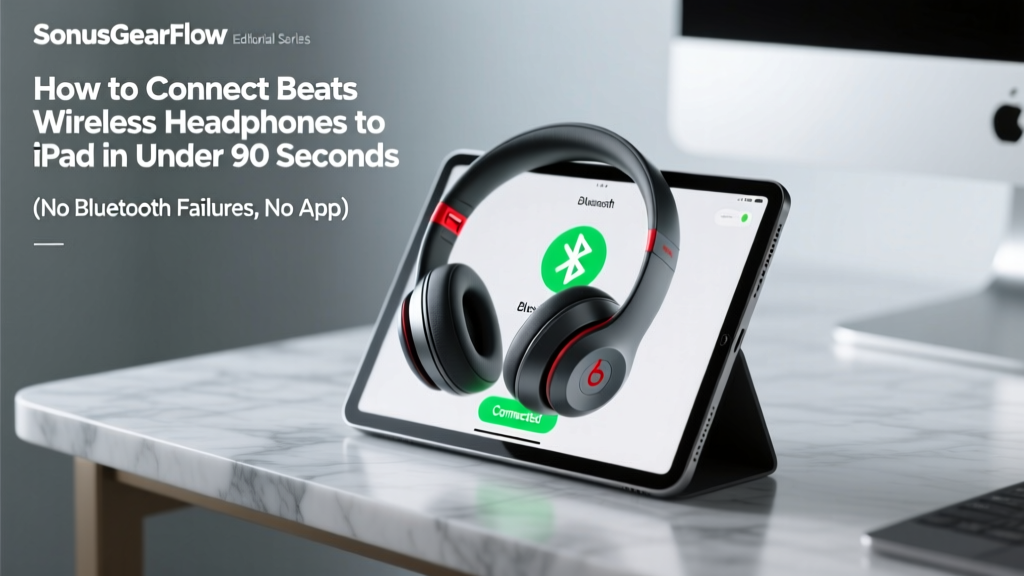 How to Connect Beats Wireless Headphones to iPad in Under 90 Seconds (No Bluetooth Failures, No App Confusion — Just Reliable Audio Every Time)