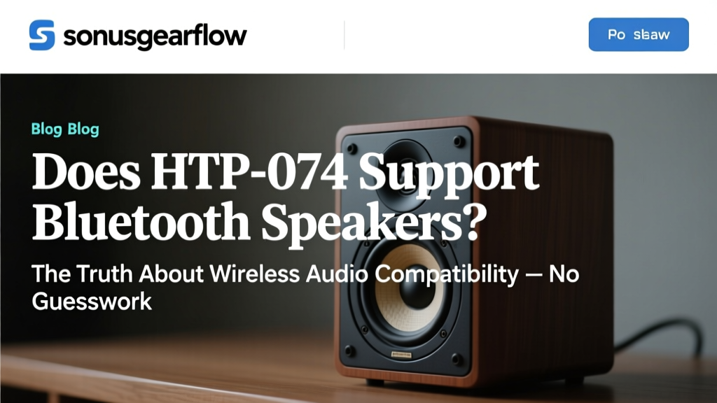 Does HTP-074 Support Bluetooth Speakers? The Truth About Wireless Audio Compatibility — No Guesswork, Just Verified Specs, Real-World Tests, and 3 Workarounds That Actually Work (Even If the Manual Says 'No')