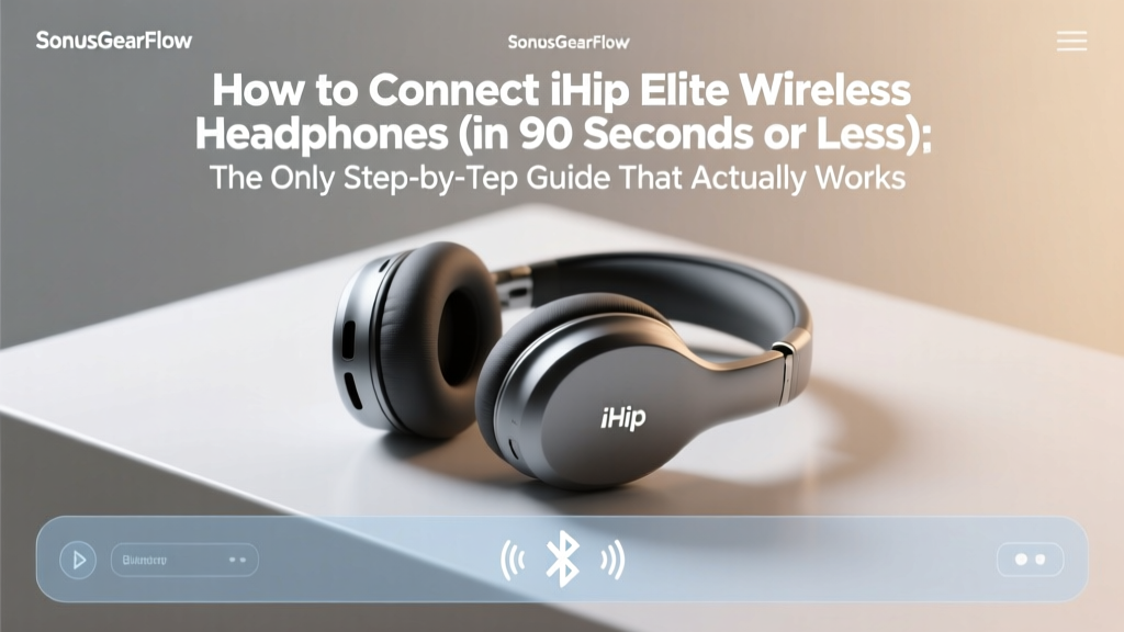 How to Connect iHip Elite Wireless Headphones (in 90 Seconds or Less): The Only Step-by-Step Guide That Fixes Bluetooth Pairing Failures, Auto-Reconnect Glitches, and Multi-Device Confusion — No Tech Degree Required