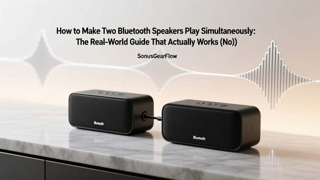 How to Make Two Bluetooth Speakers Play Simultaneously: The Real-World Guide That Actually Works (No App Hacks, No Glitches, Just Clear Stereo or Party Mode in Under 5 Minutes)