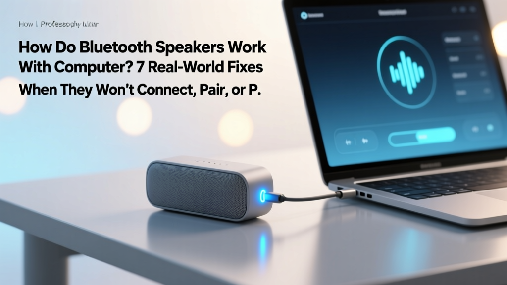 How Do Bluetooth Speakers Work With Computer? 7 Real-World Fixes When They Won’t Connect, Pair, or Play — No Tech Degree Required
