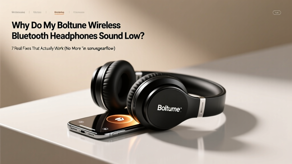 Why Do My Boltune Wireless Bluetooth Headphones Sound Low? 7 Real Fixes That Actually Work (No More Fiddling With Settings or Rebooting)