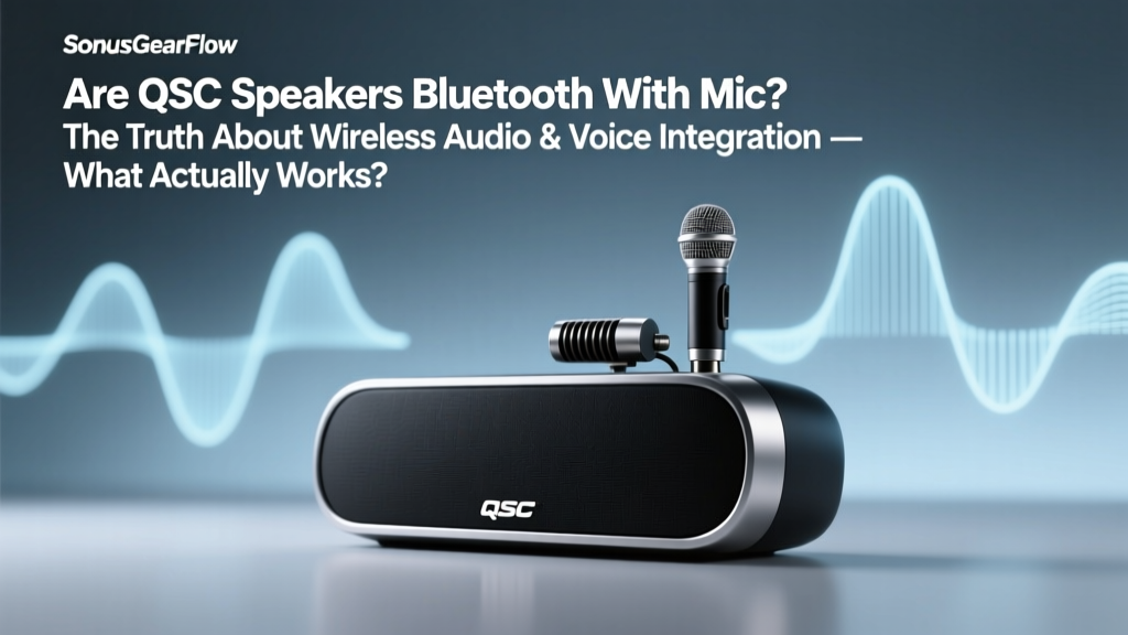 Are QSC Speakers Bluetooth With Mic? The Truth About Wireless Audio & Voice Integration — What Actually Works (and What’s Just Marketing Hype)