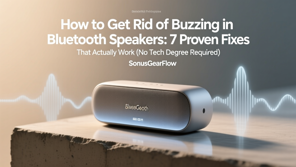 How to Get Rid of Buzzing in Bluetooth Speakers: 7 Proven Fixes That Actually Work (No Tech Degree Required — Just Your Phone & 10 Minutes)