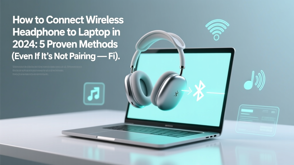 How to Connect Wireless Headphone to Laptop in 2024: 5 Proven Methods (Even If It’s Not Pairing — Fix Bluetooth Lag, Driver Conflicts & Hidden OS Bugs in Under 90 Seconds)